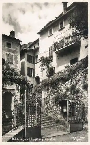 Switzerland postcard Lago di Lugano Gandria