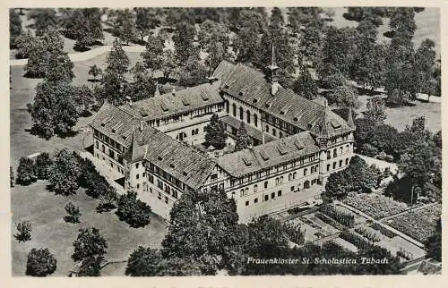 Switzerland postcard Frauenkloster St. Scholastica Tubach