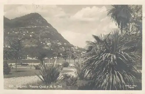 Switzerland postcard Lugano Nuovo Quai