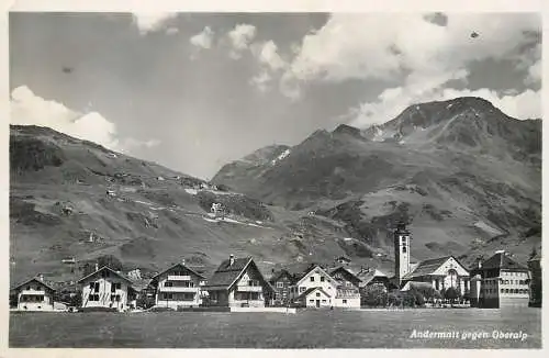 Switzerland postcard Andermatt gegen Oberalp