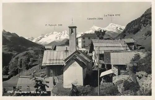 Switzerland postcard Brugnasco La Fibbia
