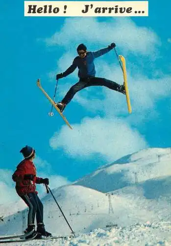 Winter sports ski dans les alpes