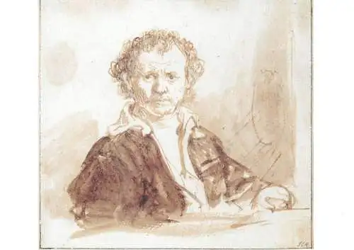 Fine arts painting Rembrandt van Rijn Selbstbildnis