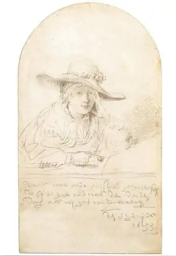 Fine arts painting Rembrandt van Rijn Saskia als Braut