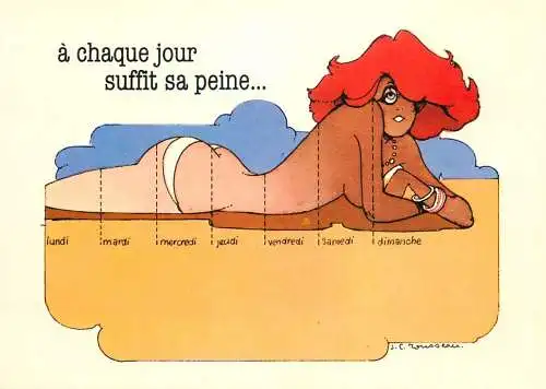 Comic caricature a chaque jour suffit sa peine J.C. Rousseau