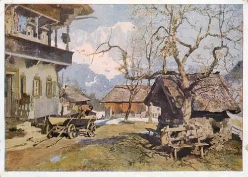 Germany painting Munchen Haus der Deutschen Kunst um Ostern