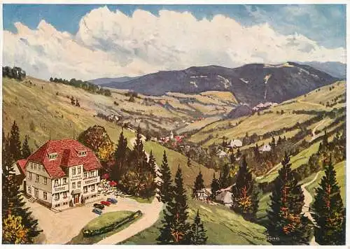 Germany Berghotel Wiedener Eck Schwarzwald Besitzer Eduard Wissler
