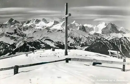 Switzerland Rigi Staffelhohe mit der Berneralpen
