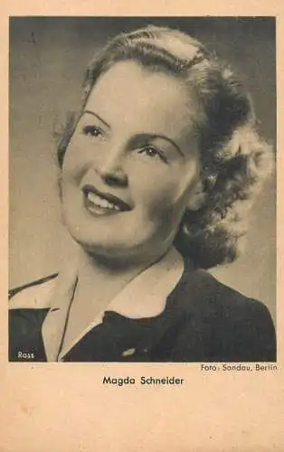 Cinema film star Magda Schneider Foto: Sandau Berlin