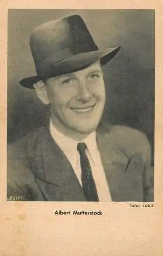 Cinema film star Albert Matterstock foto: Iobis
