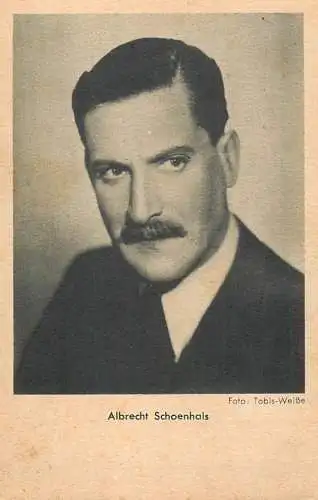 Cinema film star Albrecht Schoenhals foto: Tobis Weisse