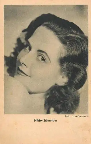 Cinema film star Hilde Schneider foto Ufa Baumann