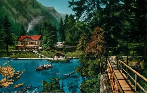 Switzerland Blausee picturesque natural landscape