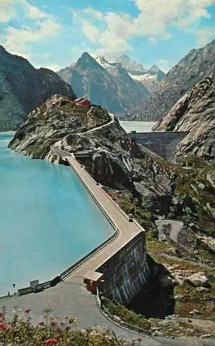 Switzerland Hotel Grimsel-Hospiz mit Zinkenstocken und Finsteraarhorn