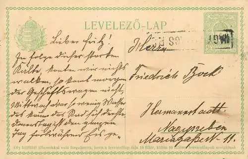 Hungary stationery card correspondence Hermanstadt 1914 Talmaci