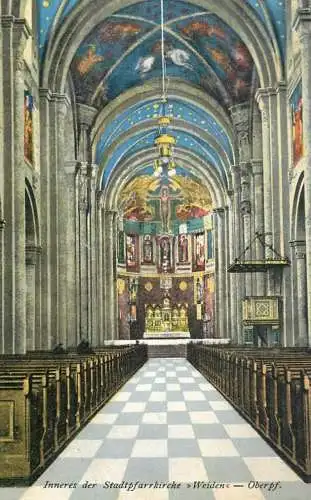 Germany Weiden im der Oberpfalz Inneres der Stadtpffarkirche