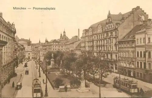 Germany Munchen Promenadeplatz tramway