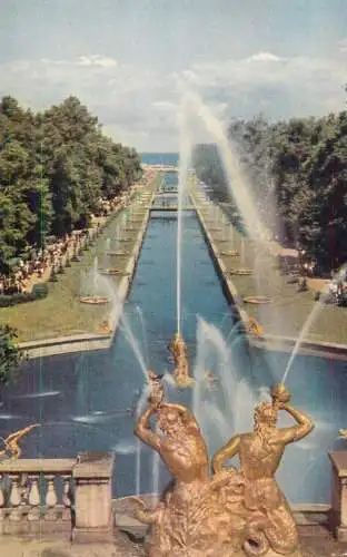 Russia Petrodvorets Great Cascade Great Samsonovsky Canal
