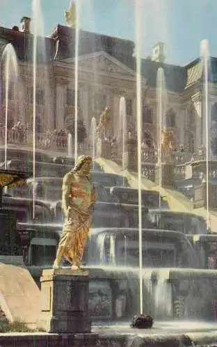 Russia Petrodvorets Great Cascade Steps of the Eastern Staircase