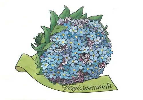 Vergissmeinnicht Blumen Schweiz 1980