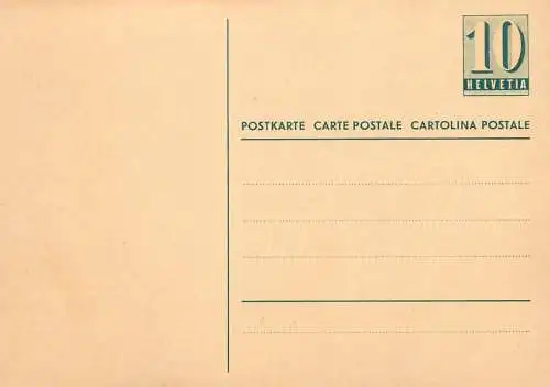 10 Helvetia Postkarte Carte Postale Cartolina Postale