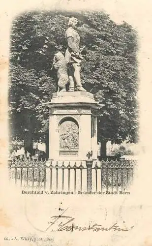 Bern Berchtold v. Zahringen denkmal 1903