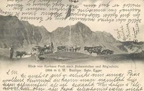 Blick von Kurhaus nach Hohenstollen und Abgschutz 1903