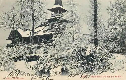 Zurich Waldhaus Dolder im Winter 1905