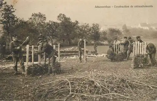 Schanzenbau Construction de retranchements COMPAGNIE DE SAPEURS 1918