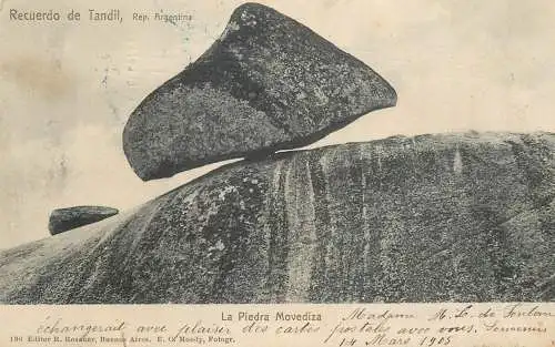 Tandil la Piedra Movediza 1905
