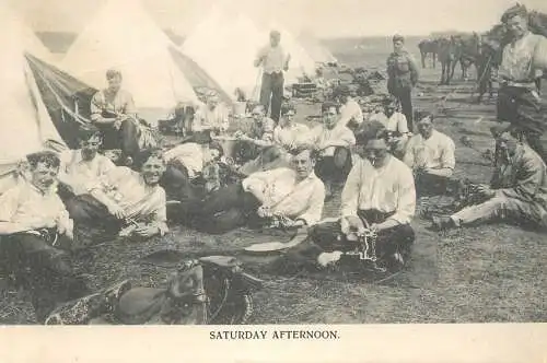 Military camp army life Saturday afternoon
