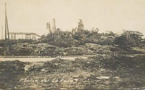 ww1 fabrik bei la fere foto-AK