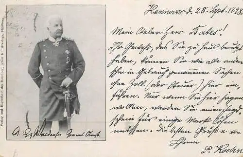 Military character 1898 P. Koehn Hannover