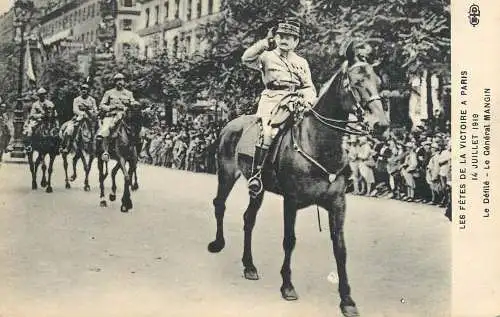 General Mangin le defile Paris 1919