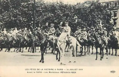 Marechaux Petain, Foch Paris 1919