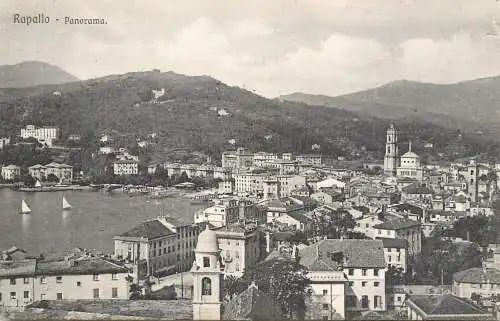 Italy Italia Rapallo panorama
