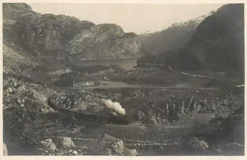 Laghi di Lopio cartolina postale vera fotografia