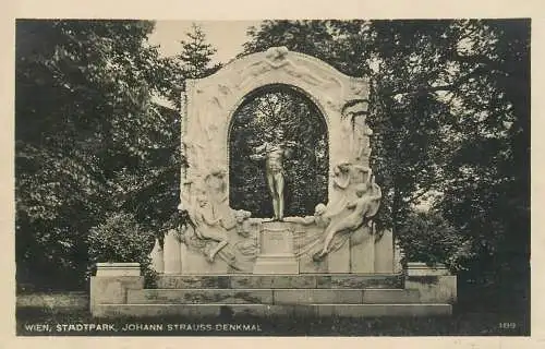 Austria Wien Stadtpark Johann Strauss Denkmal