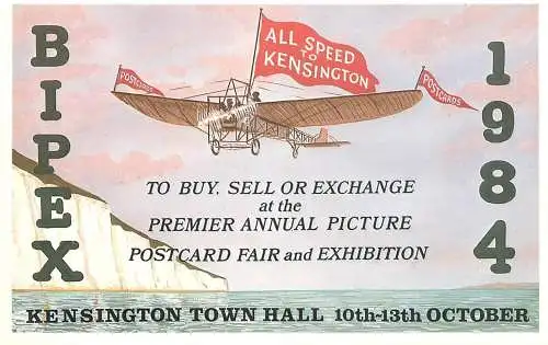 British International Postcard Exhibition Bipex at Kensington Town Hall 1984