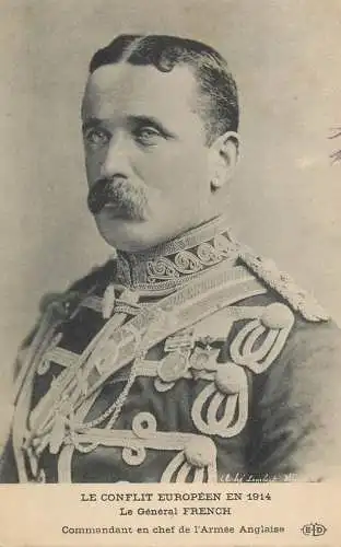 Le General French le conflit europeen en 1914