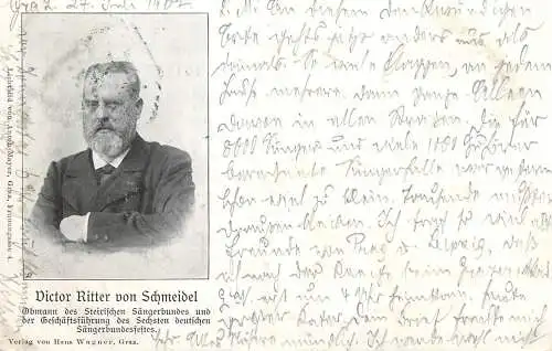 Graz. Dirigent, Musikpädagoge Schmeidel, Hermann Ritter von Viktor