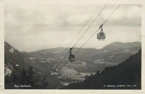 Austria Rax Seilbahn aerial view
