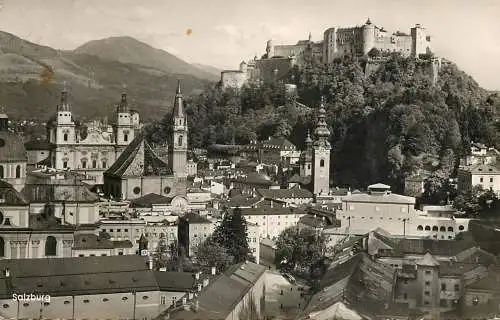 Austria Salzburg cityscape with the Citadel