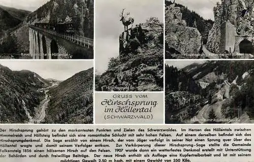 Germany Gruss vom Hirschsprung im Hollental (Schwarzwald)