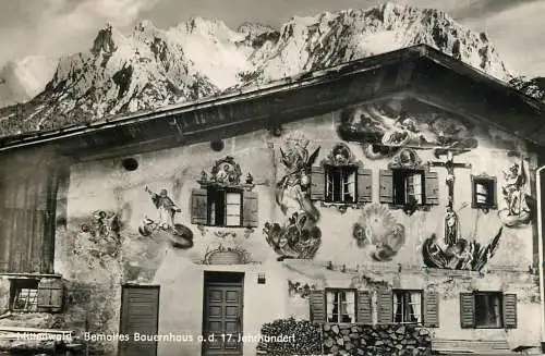 Germany Mittenwald Bemaltes Bauernhaus