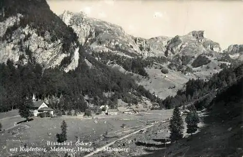 Switzerland Bisisthal picturesque mountain scenery