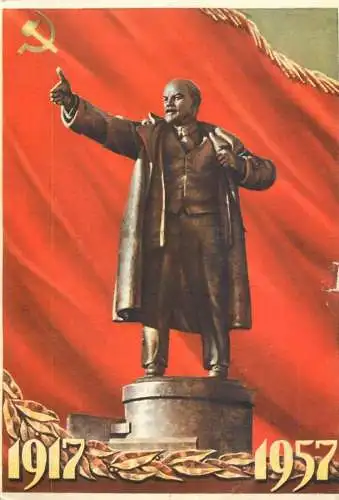 Russia V.I Lenin statue monument