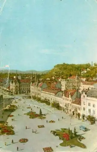 Romania Cluj-Napoca vedere din Piata Mihai Viteazul