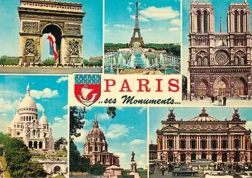 France Paris souvenir multi view