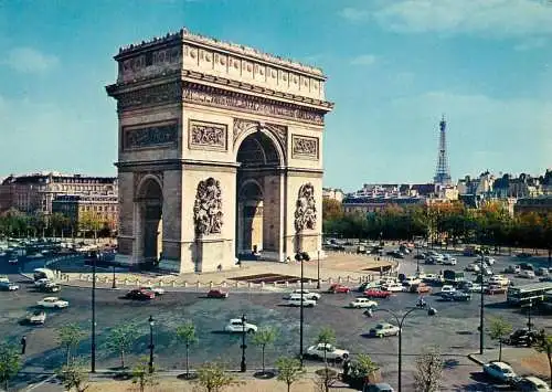 France Paris Arc de Triomphe & La Tour Eiffel